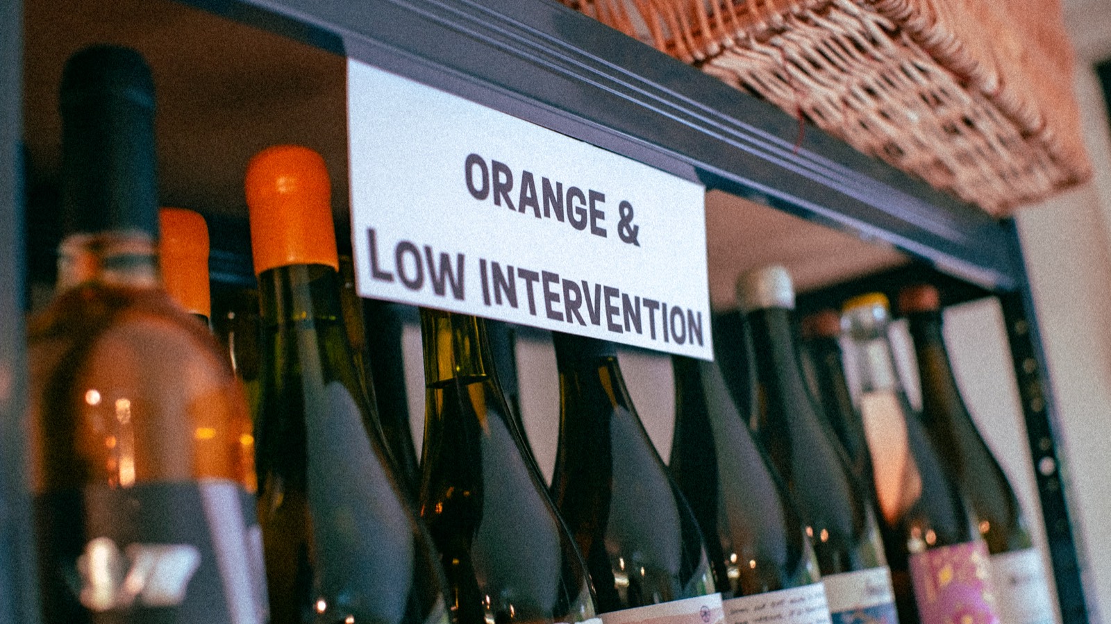 The orange and low intervention section of the shop